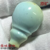 Pure natural mineral turquoise one-piece tee 20 cm Buddha head 10 7 grams No glue No wax No optimization