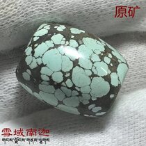 Natural raw mineral turquoise barrel beads 1 67*1 35 cm 4 3 grams No glue No wax No optimization
