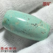 Natural raw mineral turquoise barrel beads 2 4*1 25 cm 5 1 g No glue No wax No optimization