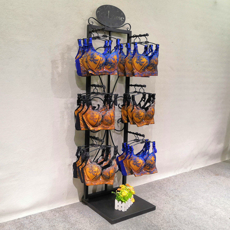 Underpants shelf Show shelves Single-sided multifunction hanging lingerie shop decoration bra leaning against wall floor multilayer mobile
