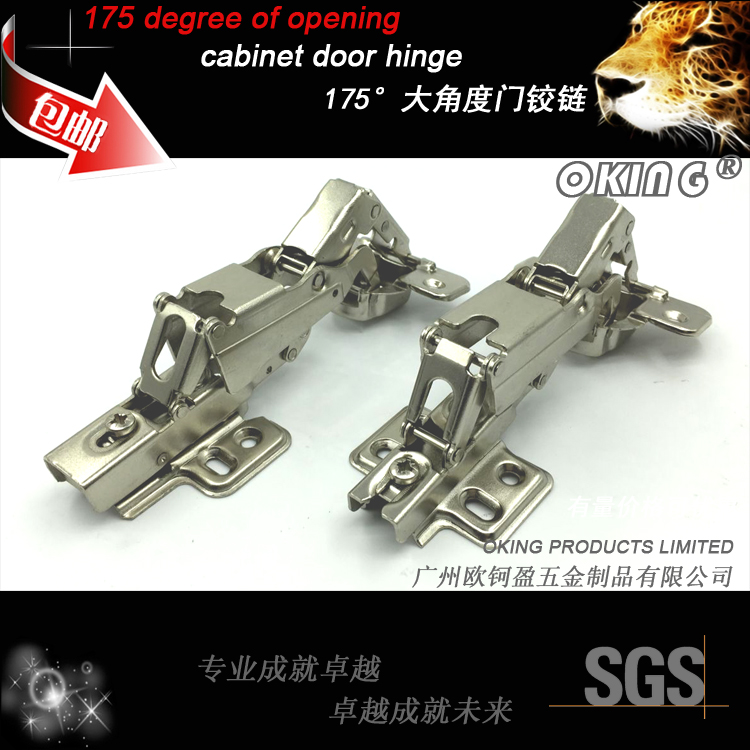 Special 175 for thick door panel 165 large angle wardrobe door hinge integral cabinet door pipe hinge