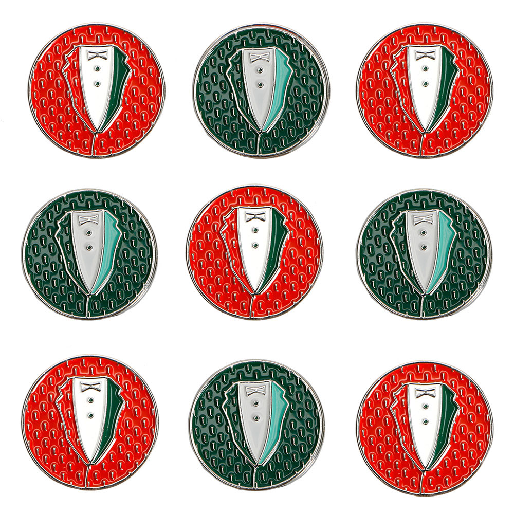 Golf Mark Green Jacket Sphere Golf Mark Diameter 25mm Absorption of magnetic hat clamp