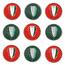 Golf Mark Green Jacket Sphere Golf Mark Diameter 25mm Absorption of magnetic hat clamp
