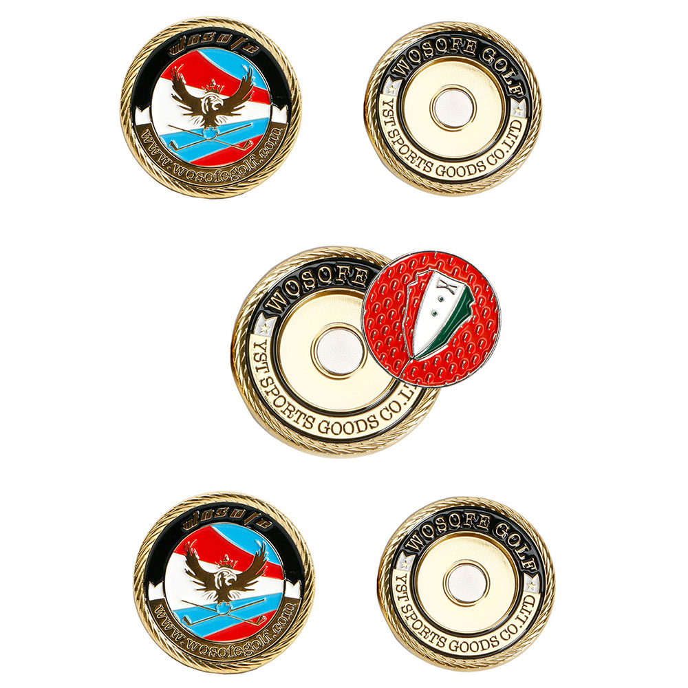 New golf mark ball mark marks the location of the golf Mark mark location / 45mm round coin diameter magnetism