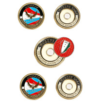 New golf mark ball mark marks the location of the golf Mark mark location   45mm round coin diameter magnetism