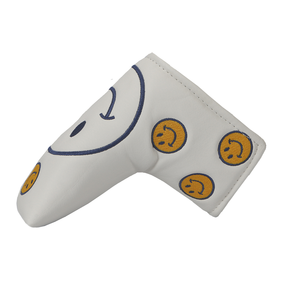 Golf putter set club set putter head protection cover zigzag pusher smiley face cap set special price