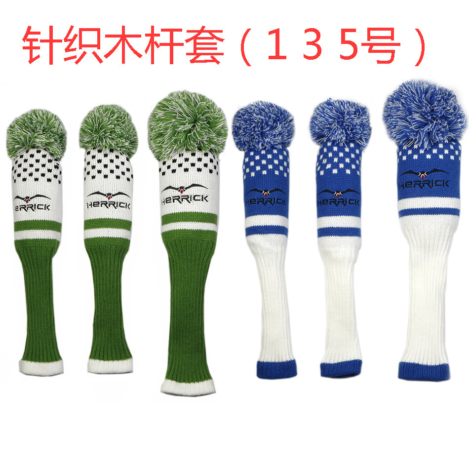 Golf club cap set wooden pole set male and female models ball head set No. 1 wood tee wood fairway wood iron wood set