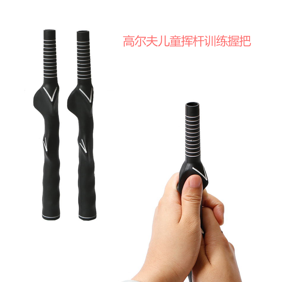 Golf club grip children's swing trainer correcting hand grip for beginners