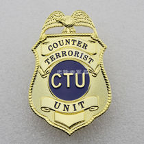 United States badge United States CTU badge pure copper