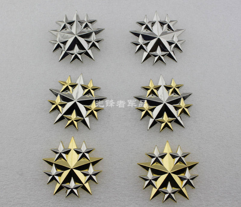 Metal Badge American Six-star Admiral Badge Shoulder cap badge Marine Air Six Star Admiral Badge
