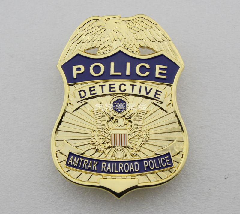 Metal BADGE AMERICAN RAIL BADGE AMTRAK RAILWAY