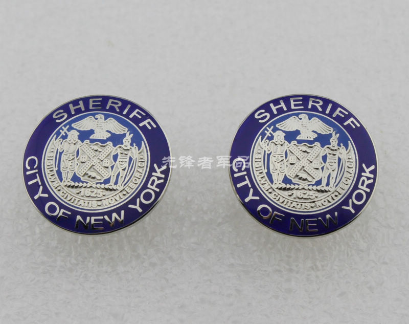 American Badge New York SHERIFF Collar NY Badge