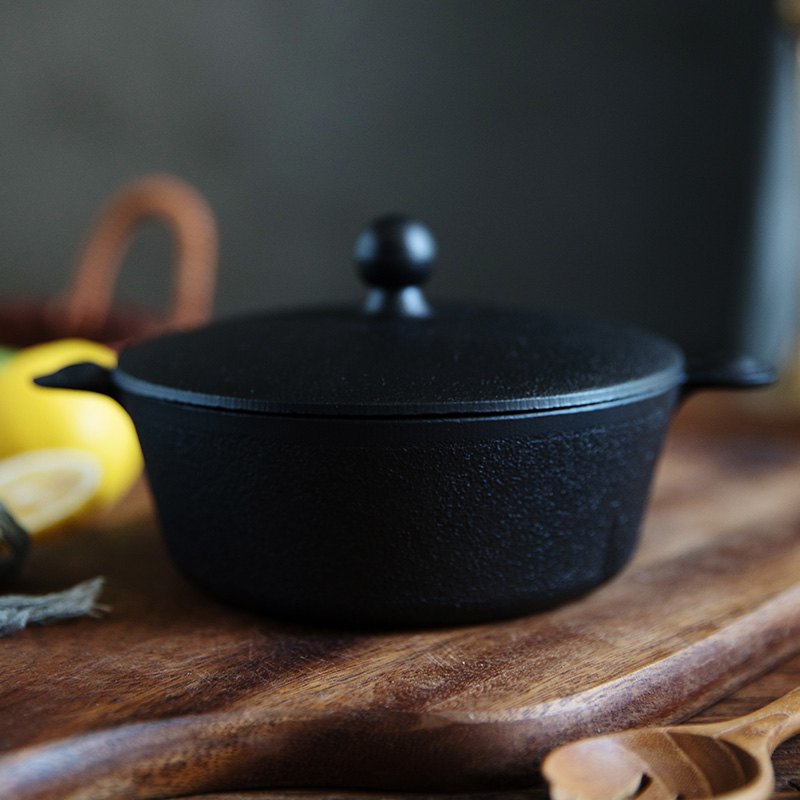 Japan Southern ironware cast-iron pan One food Small Number of saucepan Saucepan Rice Saucepan With Small Pan Double Ear Flat-bottomed Mini Pan
