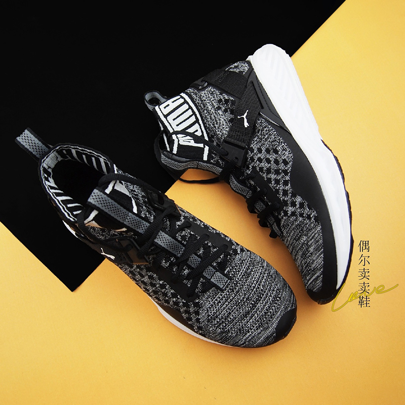 Puma Ignite Evoknit High-Top Sock Shoes for Men and Women, Trendy Woven Fabric Casual Shoes 189697