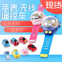 Explosive wireless remote control watch toy car cartoon induction remote control Watch social people CAR children toy