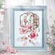 Cross stitch dmc embroidery thread February Li Qianqian original design flower window series flower language series golden jade full house