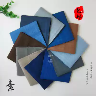 (Small cloth) 5 plain men's handkerchiefs elderly handkerchiefs nostalgic women cotton thin