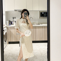 (Goddesss Day Buy 3 Free 1) Female Fairy Dress with Vintage Young Style Cheongsam Improved Dress