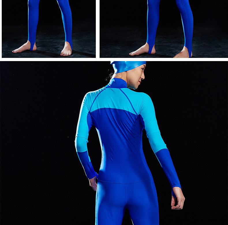 Li Ning wetsuit vài nữ Xiêm chống nắng quần áo quần áo bơi lướt phù hợp với sứa phù hợp với ống thở dài tay nam wetsuit quần bơi nam arena