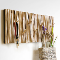 Solid wood hooks on the entrance hall wall entrance wall-mounted coat rack entrance wall decoration key clothes hanger