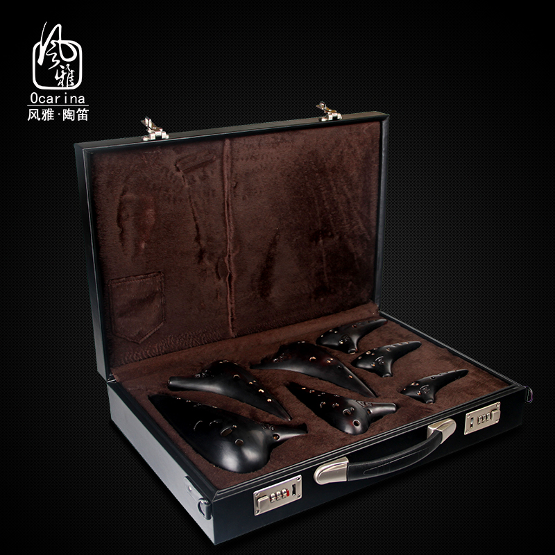 Wind Ya Tao flute Zhao Fang Tao flute Selection 12 Kong Seven sets of suit Tao flute Lavender twelve Holes Playing Grade Pottery Flute