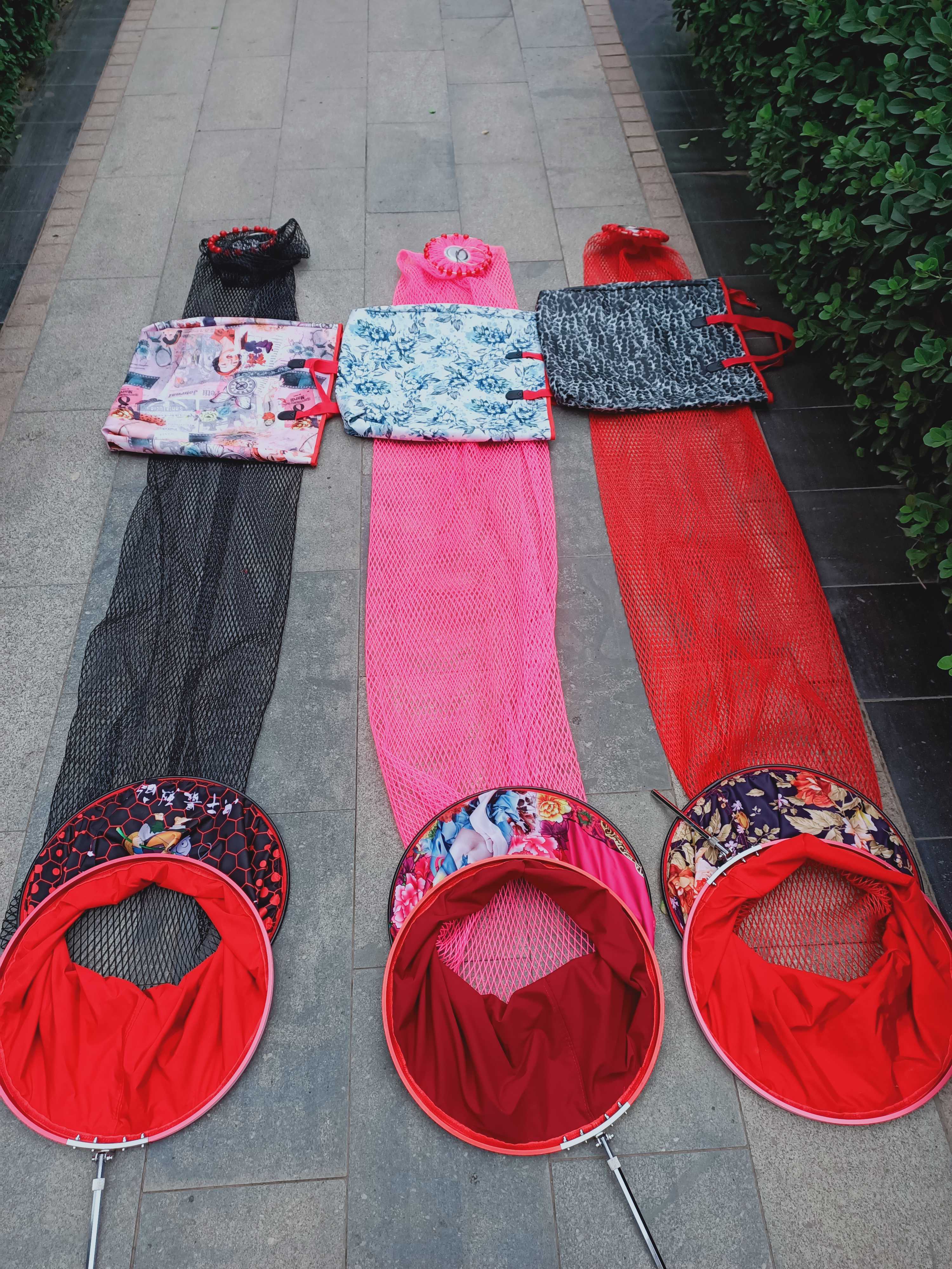 Flying kowtow black pit hanging glue gluing anti-hanging hand knitting machine knitted double line racket speed dry stainless steel carp fish cage