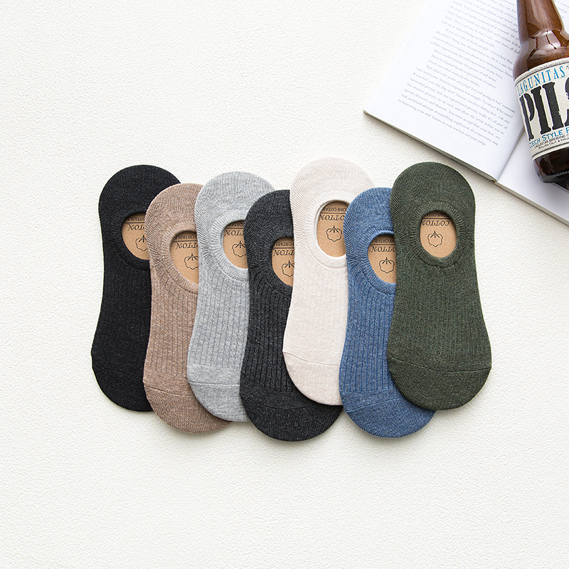 10 pairs of socks men's summer thin low - gang light - mounted silicone stealth cotton socks are silicone socks