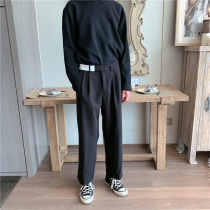 (UPDAYWANG) straight loose casual pants men and women casual pants Korean version of suit pants trend