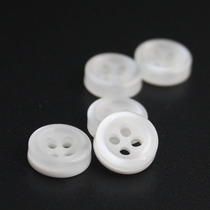 Classic Pure White Small Button Shirt Button Collar Cuff Shirt Button 9mm-11 5mm White Button