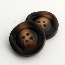 Upscale resin four-eye suit button cuffs for men and women with coat and coat patterned universal button button buttons