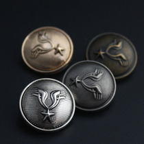 Metal Button Men Lady High End Suit Jacket Wings Rub Black Cuffs Wind Coat Bigot Buttons Buttoned Buttons