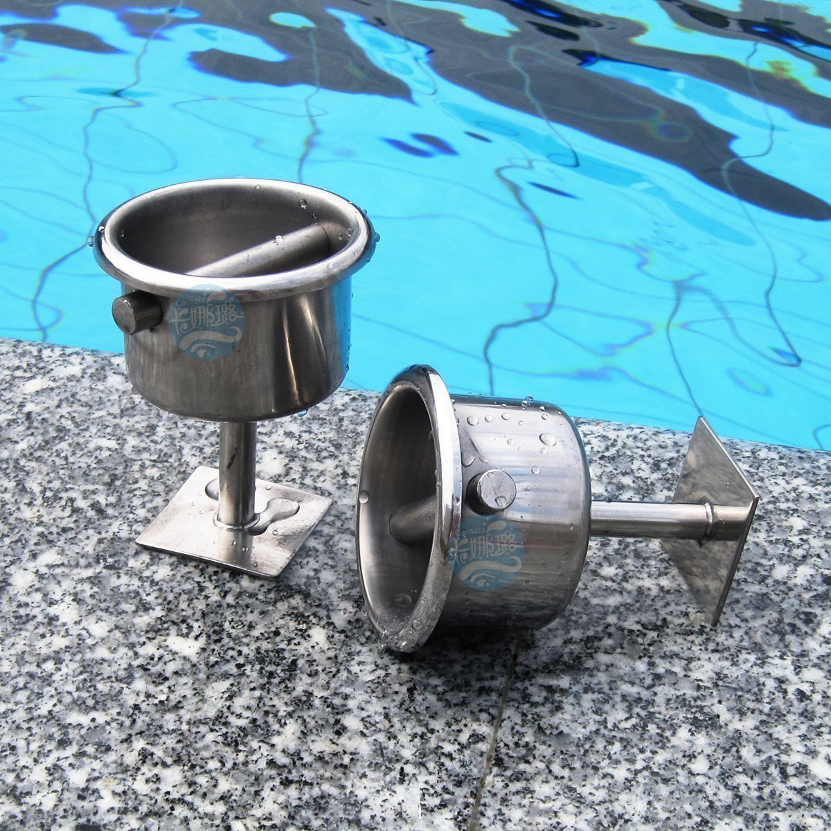 Swimming pool equipment Swim line buried pieces Competition waterline base cup hooked 304 stainless steel swim line line