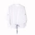 Quần áo bán nguyệt của nhà thiết kế ban đầu 2020 mùa hè mới vải nhẹ màu trắng áo thun ngắn tay giản dị giản dị - Cộng với kích thước quần áo
