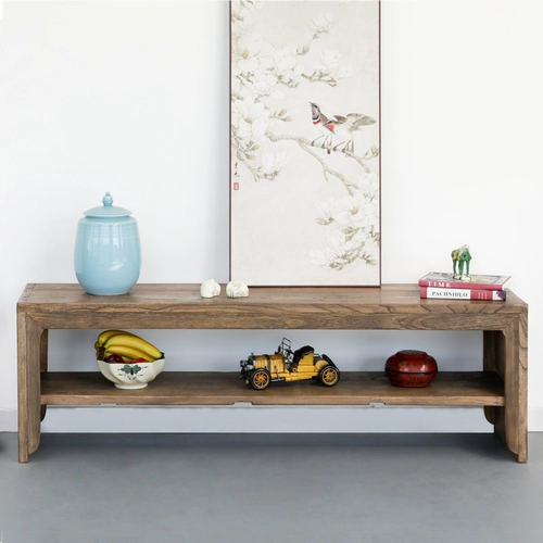 Промышленный стиль ретро -телевизионный шкаф Nordic настоящий деревянный низкий шкаф небольшая квартира гостиная