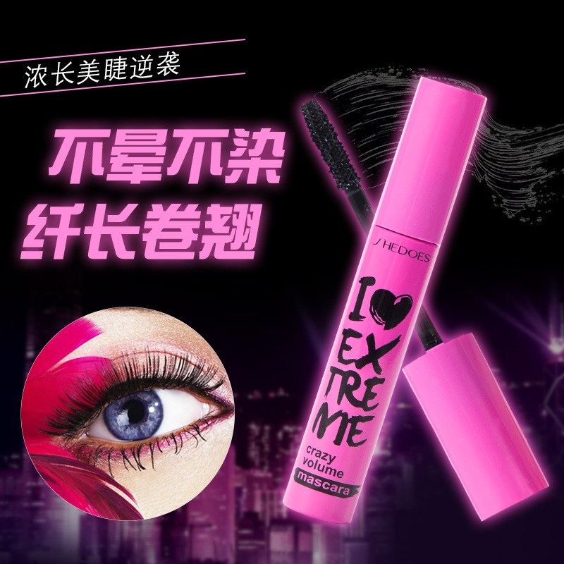 Show Deb mascara waterproof fiber long curly and unseasick and dense grafting persistent natural solid speed dry lengthened encryption
