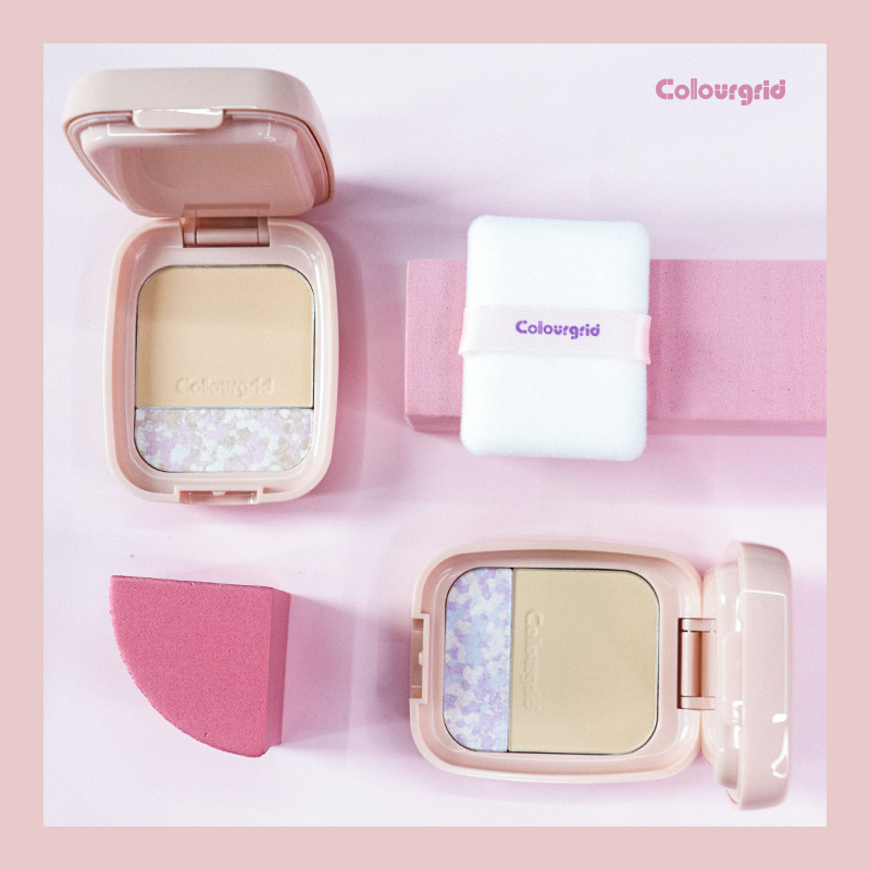 Xiaohongshu recommends colourgrid Kaleg double-effect high-gloss powder cake to brighten the diamond girl cute makeup