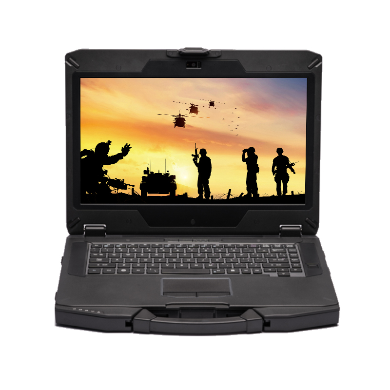 The Sant' AIC-S14ITC 14-inch Military Defense Portable Reinforced Laptop's Military Third Defense Notebook