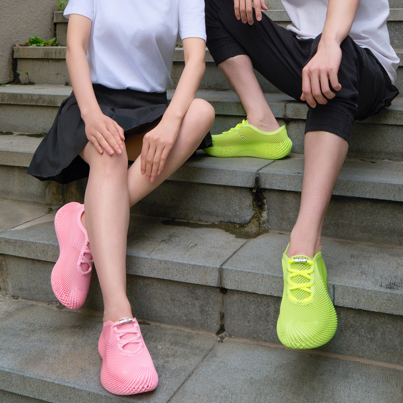 3D Printed Shoes, Sports and Leisure, Men's and Women'S, One-Piece Elastic Cushioning, Breathable, Hollow Hole Shoes, Dad Sandals