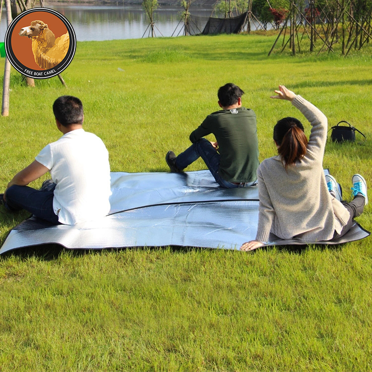 Hexagonal aluminum film anti-damp cushion oversize 3-4 people 5-8 people aluminum foil cushion outdoor camping tent picnic