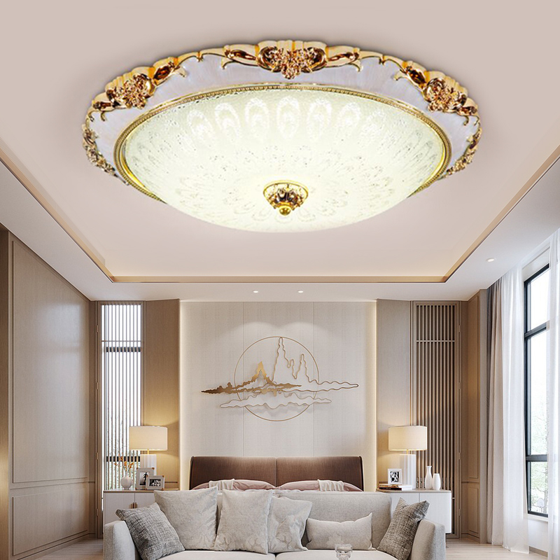 Eurostyle suction top light round bedroom light balcony Living room lamp Jane Oita Garden Crystal Lamp led aisle Guan Guan Lights