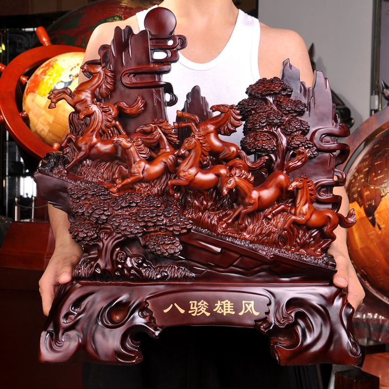 Desk Pendulum 8 Jun Majestic Horse Raw Shawma Crafts Gift Pendulum Decoration Birthday Gift Gift Gift Giving Leadership Teacher Foreign Affairs