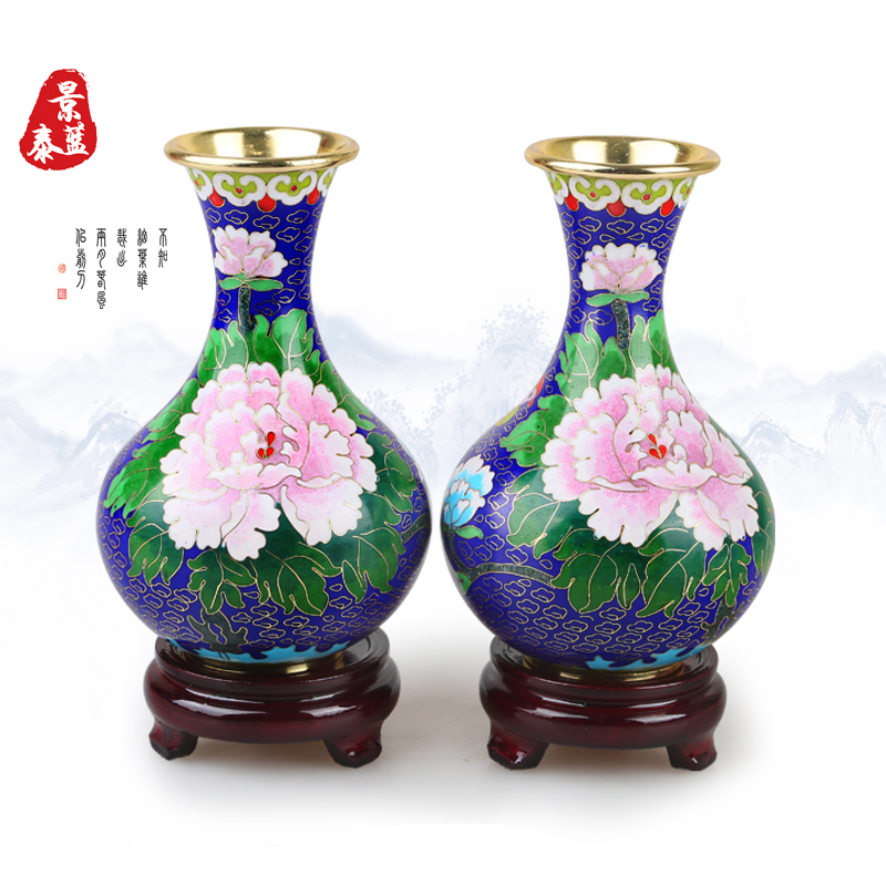 6-inch celestial bottle copper tire cloisonne enamel cloisonne vase ornaments business gifts foreign affairs gifts Beijing craft gifts ornaments