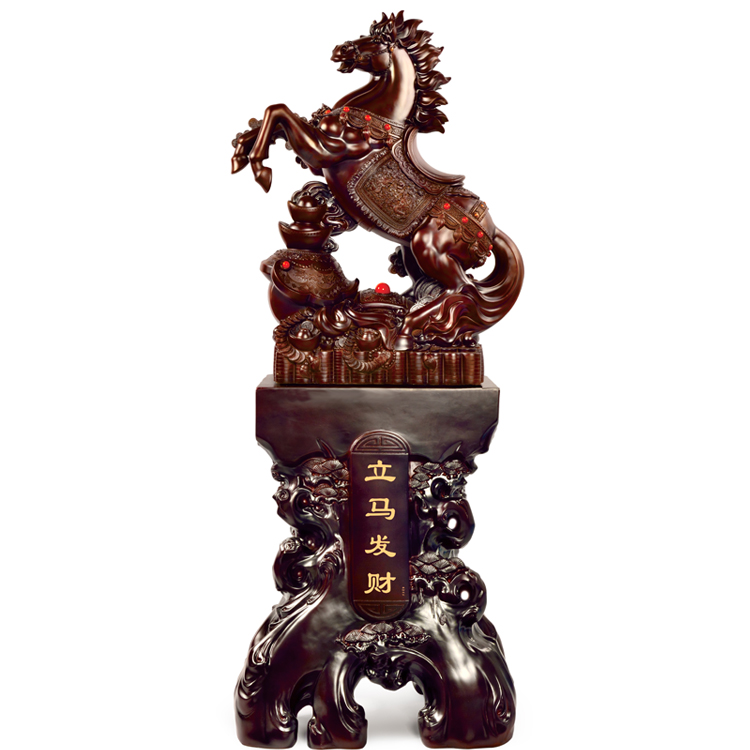 Horse to successful birth Xiao Ma large floor swing piece sending school hotel company opening gift Qiao relocating to the lobby celebration