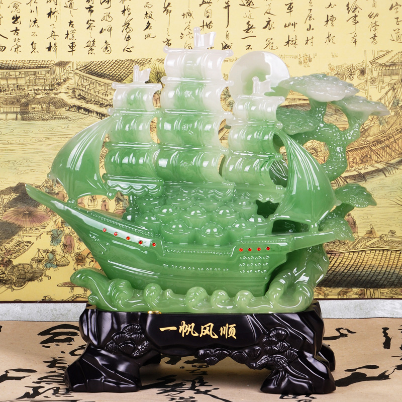 Yuyang smooth boat to set sailing large craftsshop shop opening giftsOfficesTable business gift