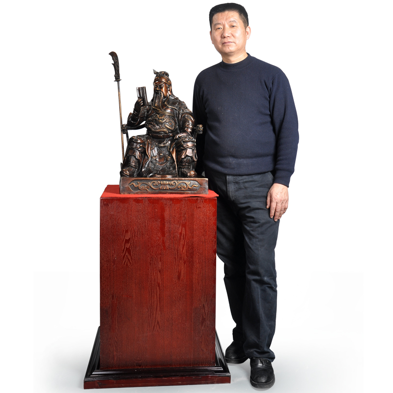 Copper Guarantee PU Copper Statue of Kowloon Kowloon Spring and Autumn Zhengqiao Home Accessories Gift