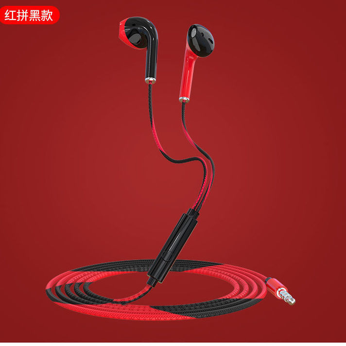 Macaron headphones wired in ear style single-hole mobile phone Universal with McCall student teenage girl