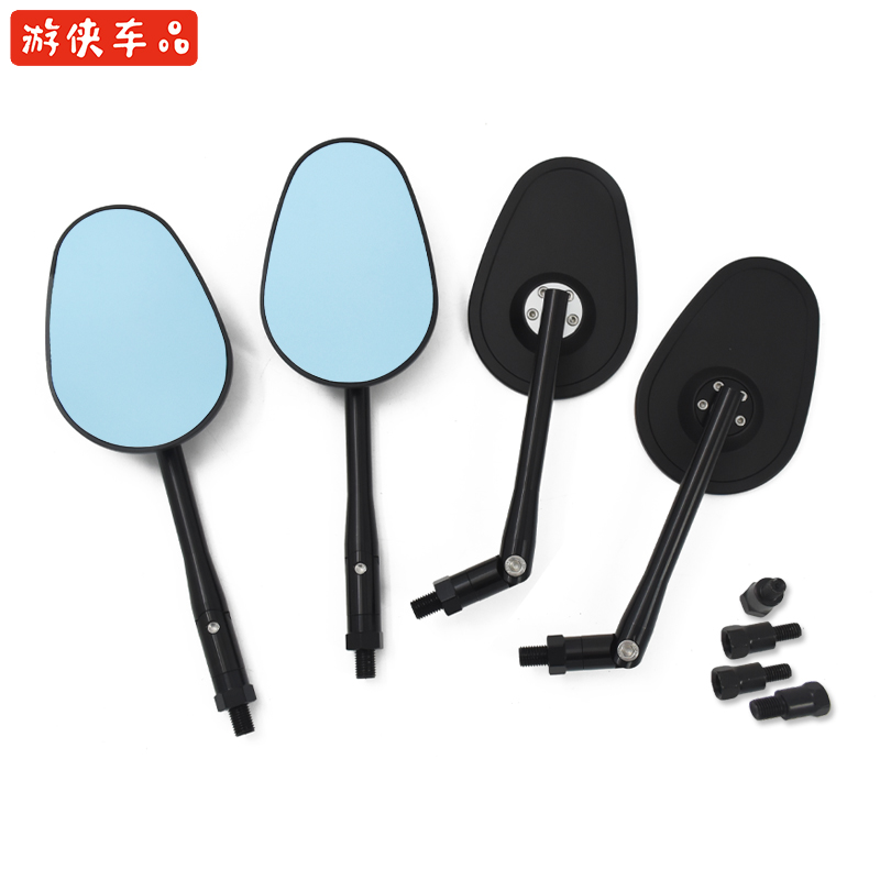 GV300 Longjia V Pa V16 retro motorcycle Prince modified short handle aluminum alloy mirror large field of view rearview mirror