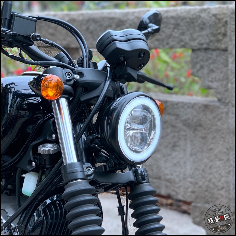 Light ride the Korean GV300s straight to customize LED aperture day lens headlight headlight EU certification