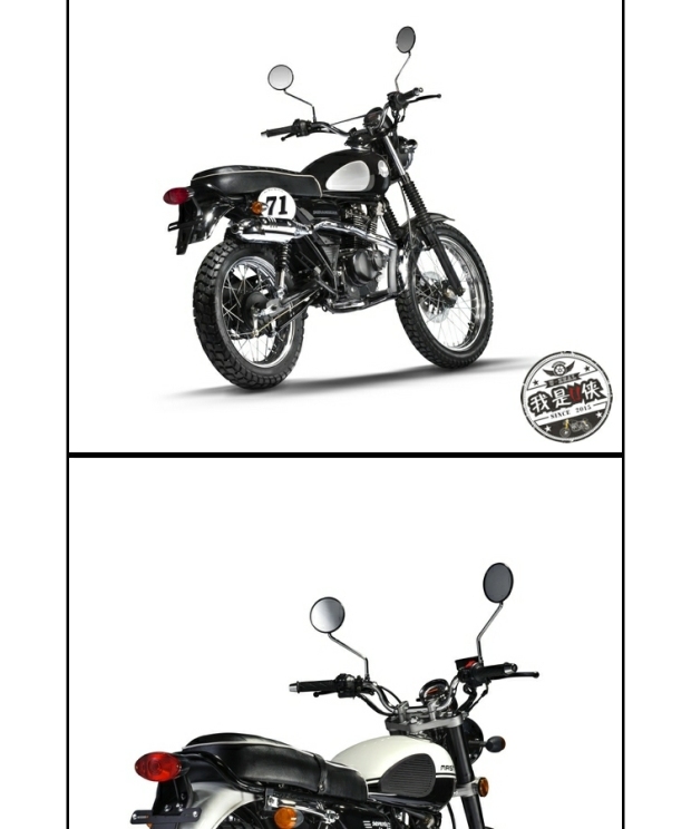 Tay đua nhẹ Ranger U Xia trên nhà máy nguyên bản retro xe máy sửa đổi gương chiếu hậu gương gương gương lồi - Xe máy lại gương kính xe máy