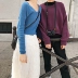 Miss Chipmunk Đan áo khoác cardigan nữ 2018 Phiên bản mới Hàn Quốc lỏng lẻo đầu mùa thu lười gió áo len mỏng Cardigan